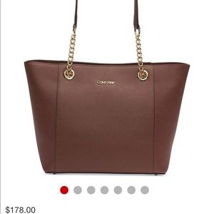 Calvin Klein Maroon Tote